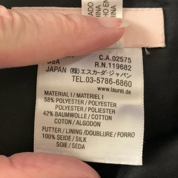 LAUREL Black Bubble Skirt with Large Black Bead Detail EU Size 36 or US Size 8 - Picture 8 of 8